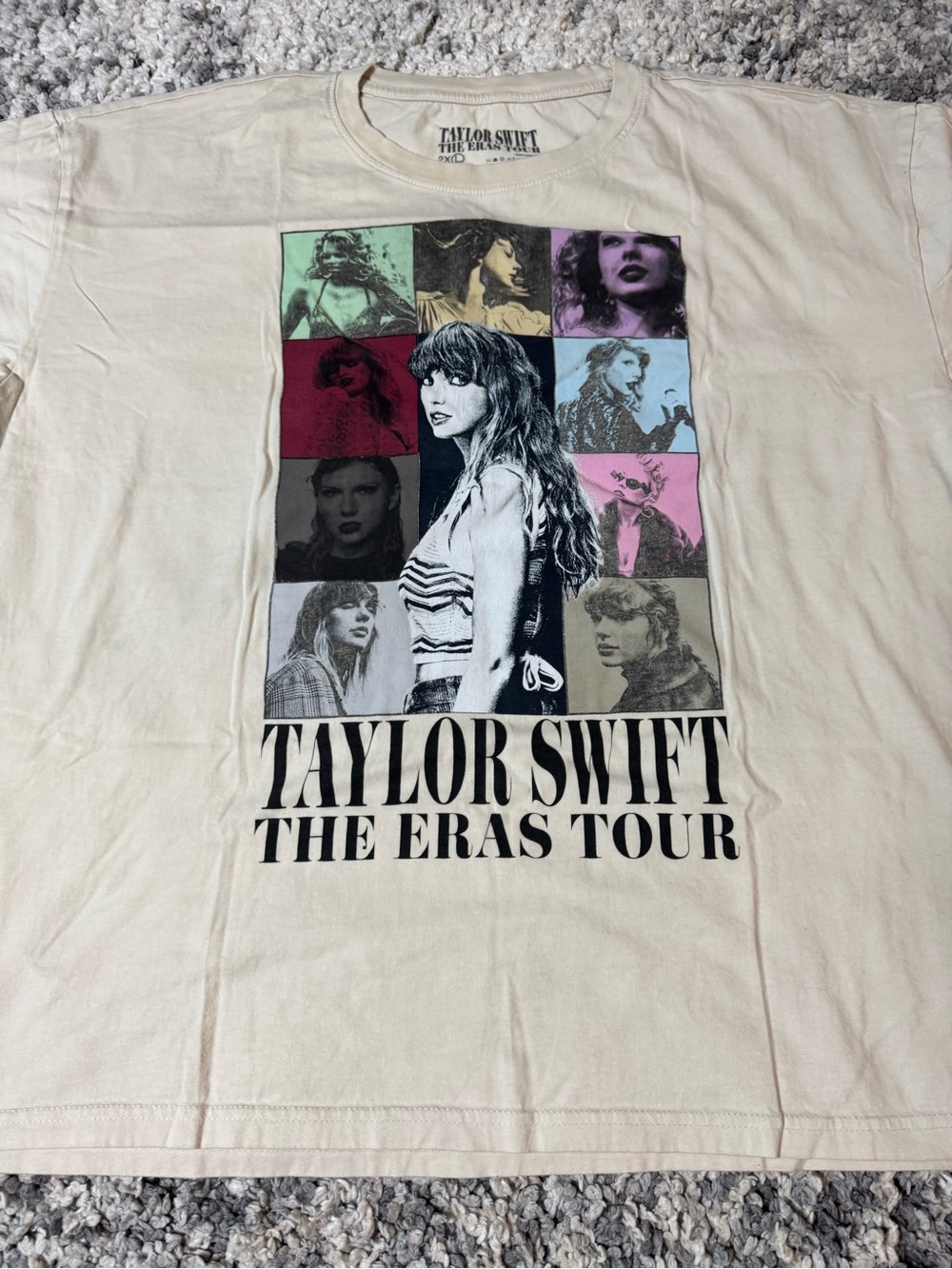Taylor Swift The Eras Tour Merchandise Short Sleeve Tshirt in Cream, XL - Picture 2 of 5